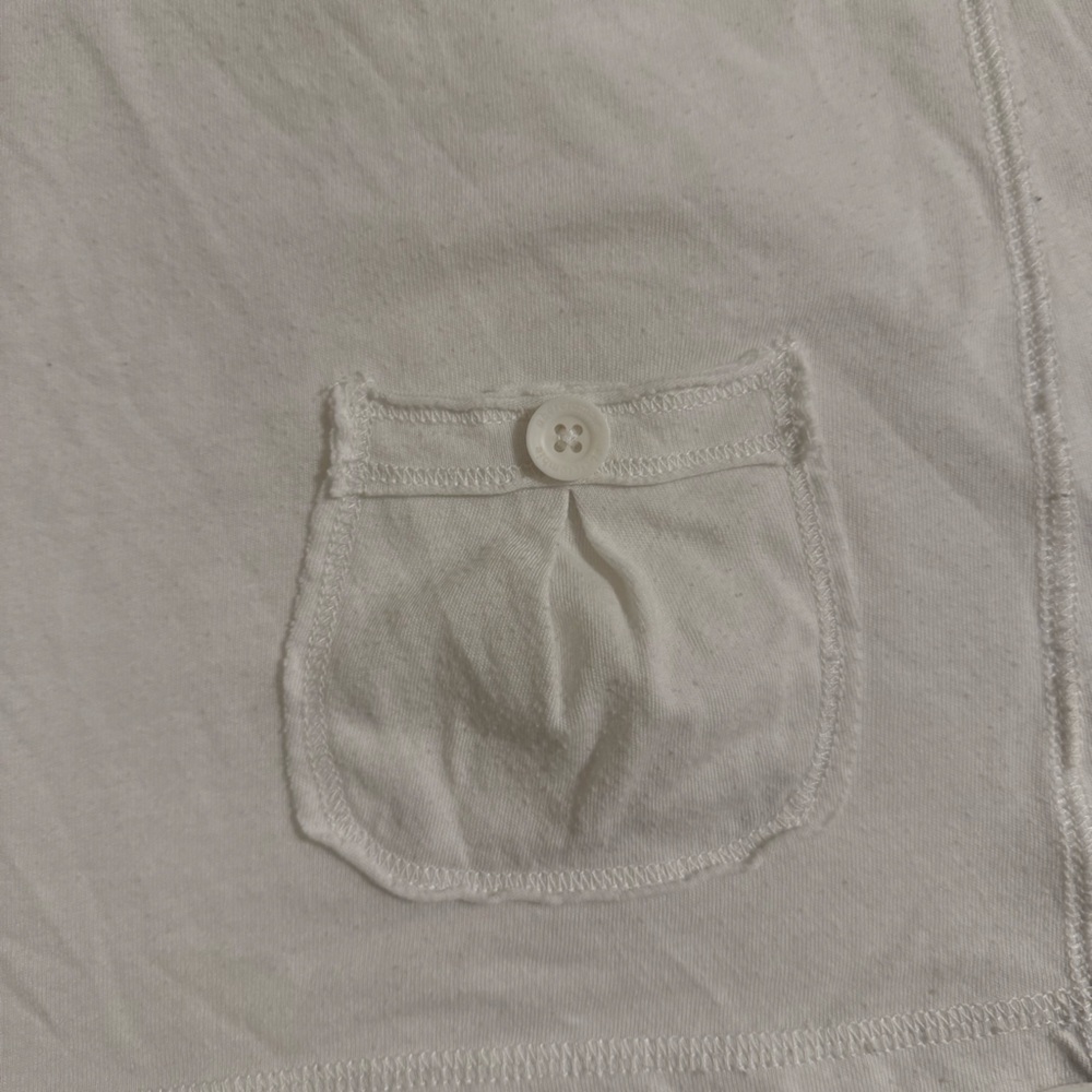 Abercrombie & Fitch vintage hooded ribbed babydoll short sleeve top - Picture 5 of 7